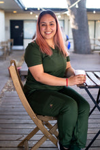 Load image into Gallery viewer, Green Short Sleeve Lux Set